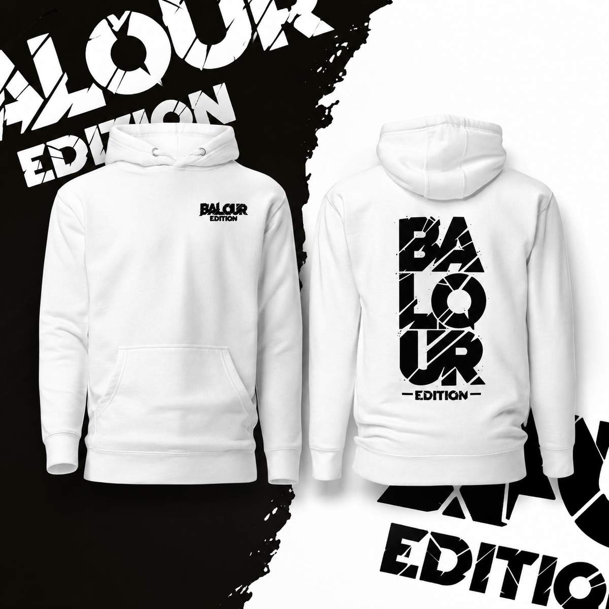 Balour Premium Signature Hoodie - White