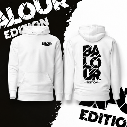 Balour Premium Signature Hoodie - White