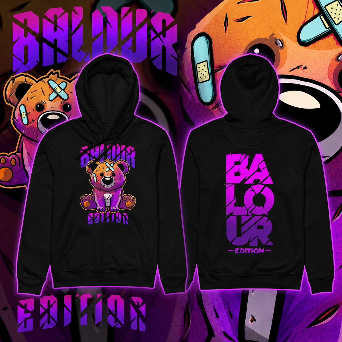 Balour Battle Scar Hoodie - White/Black