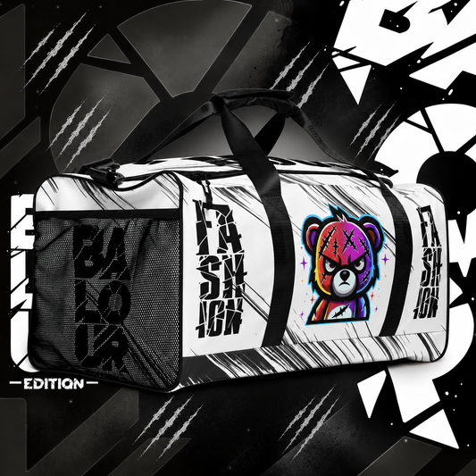 Balour Fractured Bear Travel Duffle — Whiteout