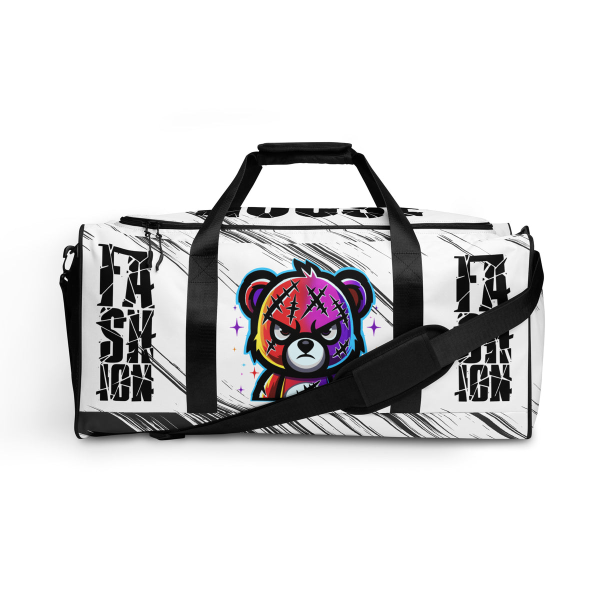 Balour Fractured Bear Travel Duffle — Whiteout by Balour Edition