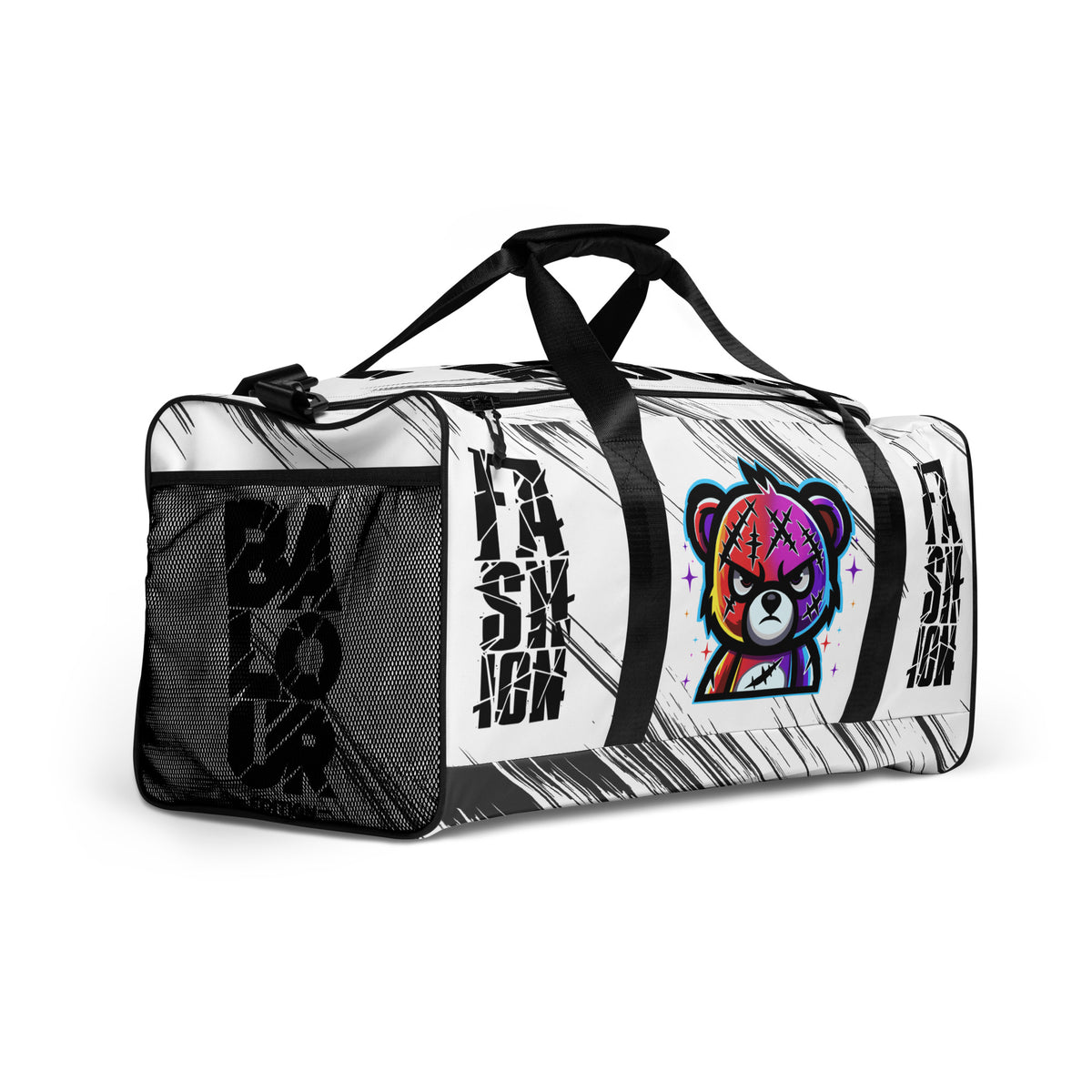 Balour Fractured Bear Travel Duffle — Whiteout by Balour Edition
